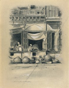 Basaren i Delhi, 1903 av Mortimer L Menpes