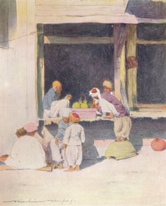 En basar ved Peshawur, 1905 av Mortimer Ludington Menpes