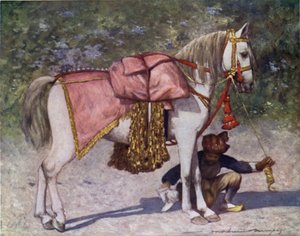 En berømt ledet hest i følget til Rao of Cutch av Mortimer Ludington Menpes