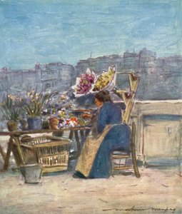 En blomsterbod av Mortimer Ludington Menpes