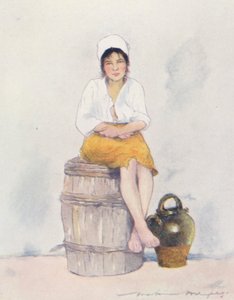 En liten vannbærer (fargelitografi) av Mortimer Ludington Menpes