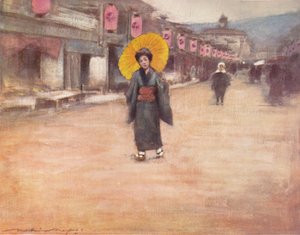 En gate i Kyoto, ca 1887, 1901 av Mortimer Ludington Menpes