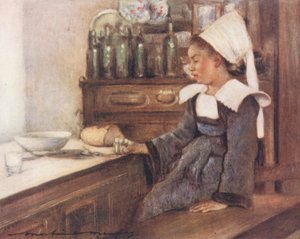 Lunsj (fargelitografi) av Mortimer Ludington Menpes