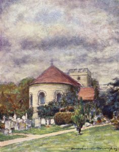Goring kirke av Mortimer Ludington Menpes