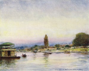 Hampton Court, fra elven av Mortimer Ludington Menpes