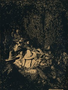 Nattscene ved Puebla, c1895, 1896 av Mortimer Ludington Menpes