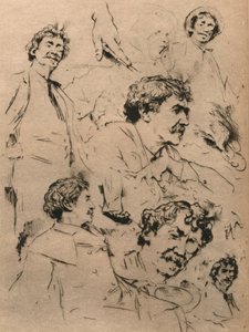 Studier av James McNeill Whistler, c1886. 1903 av Mortimer Ludington Menpes