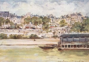 Vaskehus nær Pont Neuf av Mortimer Ludington Menpes