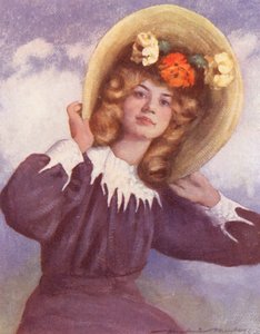 Verdens barn: Australsk, Sørstatsbarn (fargelitografi) av Mortimer Ludington Menpes