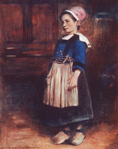 Verdens barn: Breton, Marie-Jeannes beste klær (fargelitografi)