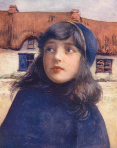 Verdens barn: Irsk, Molly (fargelitografi) av Mortimer Ludington Menpes