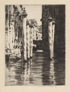 En smal kanal, Venezia av Mortimer Menpes