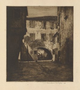 I en sidegate, Chioggia av Mortimer Menpes