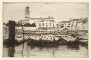 Timber Shore of the Brenta av Mortimer Menpes