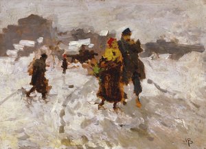 Figurer i snøen,