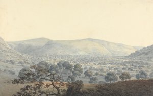 Fjern utsikt over Llandrillo av Moses Griffith
