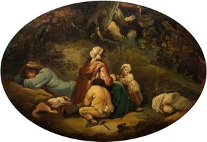 Sigøynere i et landskap, 1804.