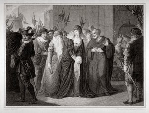 Lady Jane Gray ble ført til hennes henrettelse ved Tower of London, 1554 1797 av Mountague Tomkins