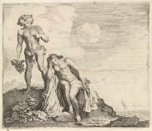 Bacchus finner Ariadne på Naxos av Moyses van Wtenbrouck