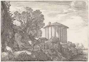 Landskap med Vesta-tempelet Arkadiske landskap (serietittel) av Moyses van Wtenbrouck
