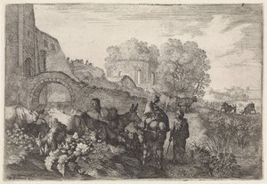 Landskap med reisende arkadiske landskap (serietittel) av Moyses van Wtenbrouck