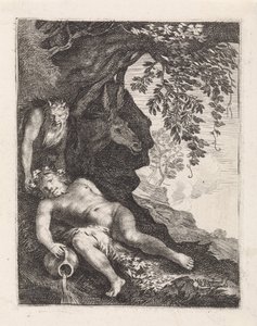 Slapende Silenus av Moyses van Wtenbrouck