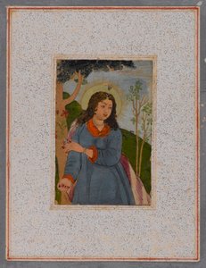 Angel, etter 1675 (wc på papir) av Mughal School