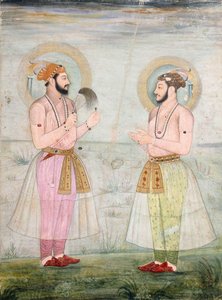 Portretter av prins Dara Shikoh og prins Sulaiman Shikoh Nimbate, ca. 1665 av Mughal School