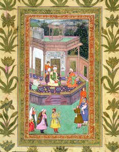 The Qazi, fra Small Clive Album (ugjennomsiktig wc på papir) av Mughal School
