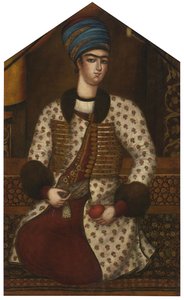 Portrett av Rustam Khan Zand av Muhammad Sadiq