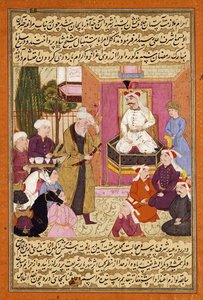 Shah "Abbas på vei mellom Sherwan og Aserbajdsjan, mottar Sher Shah, ca. 1688