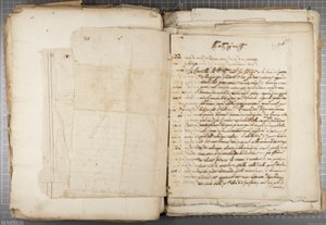 Portefølje med tegninger av Mutio Oddi fra Urbino og andre, s. 116, ca. 1635-40 (penn og blekk på papir i innbundet volum)