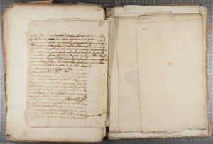 Portefølje med tegninger av Mutio Oddi fra Urbino og andre, s. 120, verso, ca. 1635-40 (penn og blekk på papir i innbundet volum)