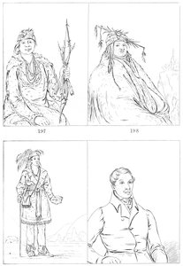 Delawares og mohikanere, 1841. av Myers and Co