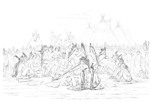 Indianerpipedans, 1841.