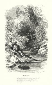 William Wordsworth: Nutting (gravering) av Myles Birket (after) Foster