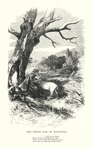 William Wordsworth: The White Doe of Rylstone (gravering) av Myles Birket (after) Foster