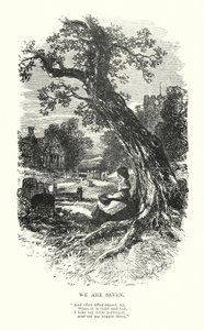William Wordsworth: We Are Seven (gravering) av Myles Birket (after) Foster