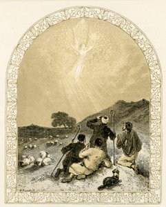 Engel viser seg for gjetere - Bibelen av Myles Birket Foster