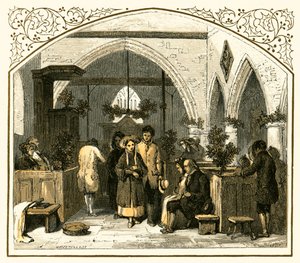 Kirketekking i julen av Myles Birket Foster