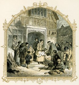 Elizabethansk julescene av Myles Birket Foster