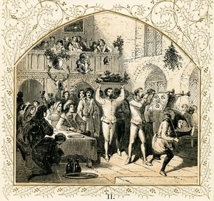 Presenterer villsvinens hode av Myles Birket Foster