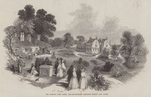 Harlow Carr Hotel og Sulphureous Alkaline Springs and Baths av Myles Birket Foster