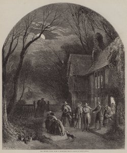 Hjemkomsten fra et juleselskap av Myles Birket Foster