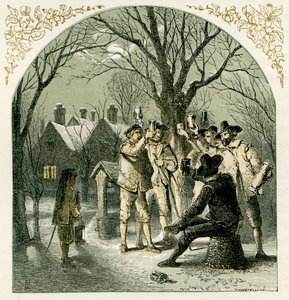 Wassailing frukttrær av Myles Birket Foster