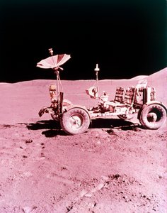 Det første Lunar Roving Vehicle, Apollo 15, juli 1971. av NASA Images