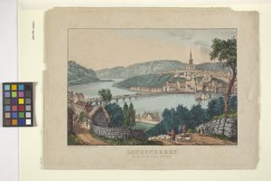 Londonberry (håndfarget litografi) av N. and Ives J.M. (1824 95) Currier