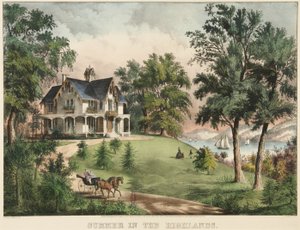 Sommer i høylandet av Currier and Ives