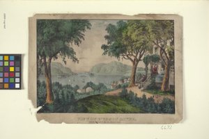 Utsikt over Hudson River, fra Ruggle
