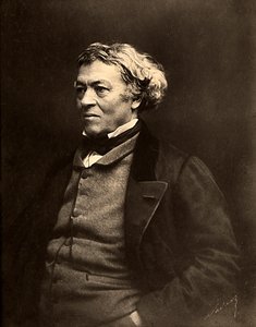 Portrett av den franske maleren Jean Baptiste Camille Corot av Nadar